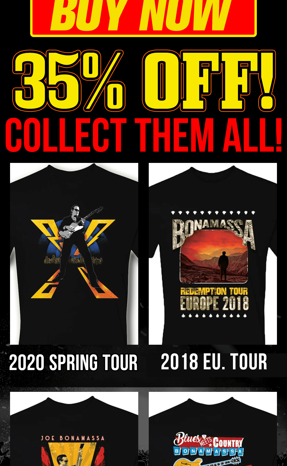 Get the latest deals on Bonamassa merch here!