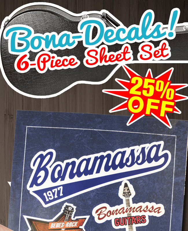 The latest Bonamassa products and sales new for you this week!