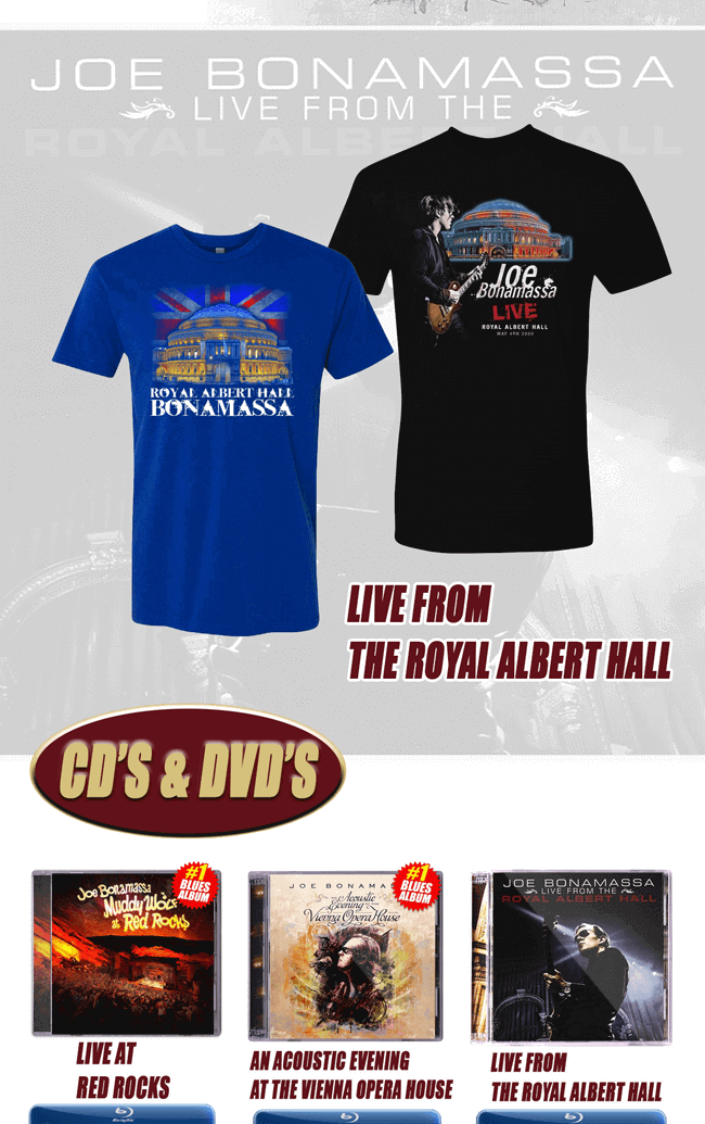 The latest Bonamassa products and sales new for you this week!