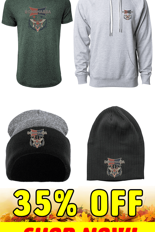 The latest Bonamassa products and sales new for you this week!