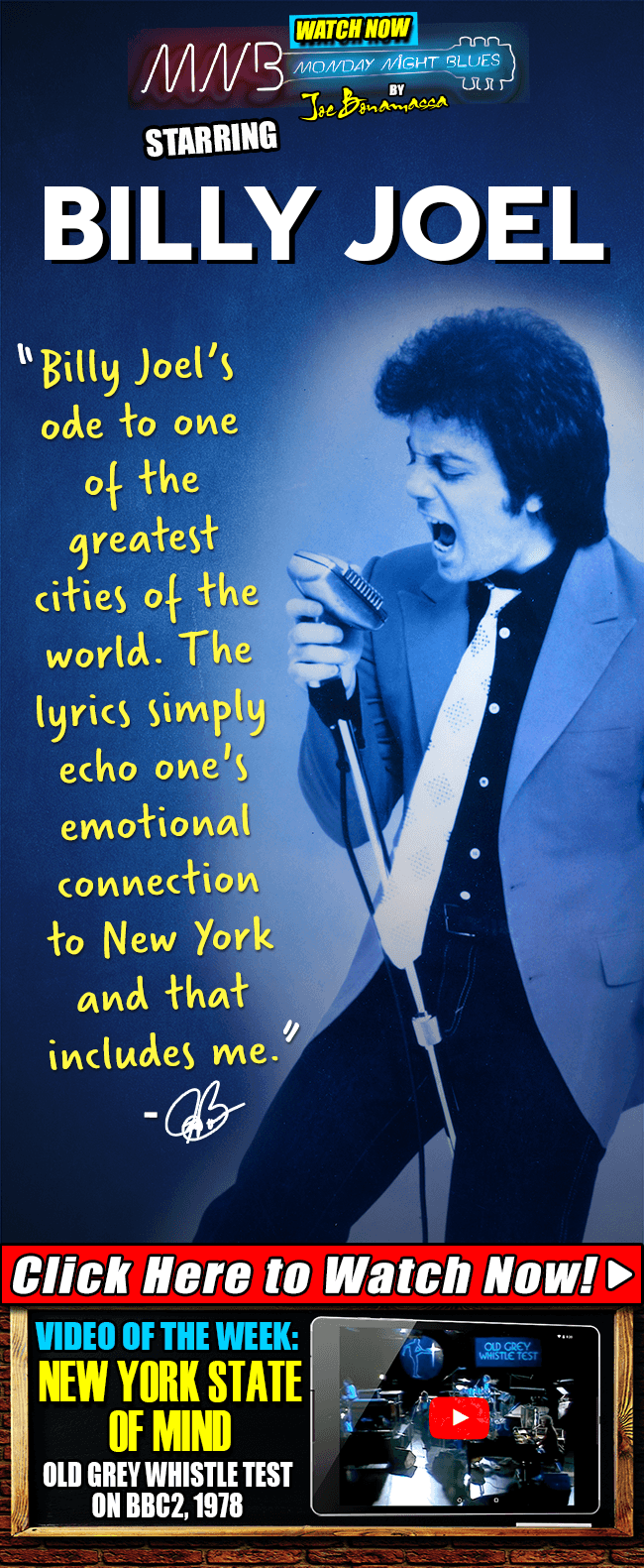 Click to Watch Monday Night Blues