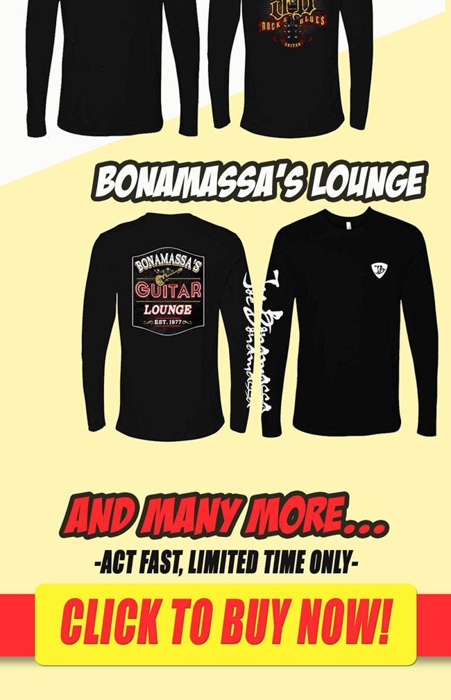 The latest Bonamassa products and sales new for you this week!