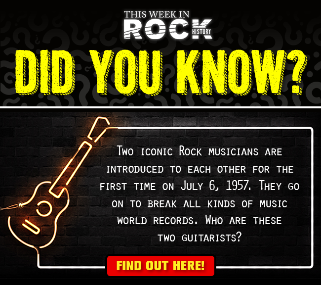 See what happened this week in rock history!